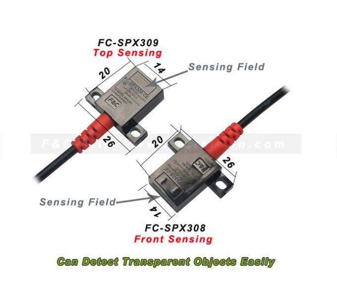 12Volt 4 Kabel Sensor Deteksi Fotolistrik Obyek Transparan