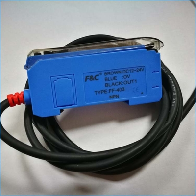 12-24VDC Lampu Merah Sensor Fotolistrik Digital Display Amplifier Serat Optik
