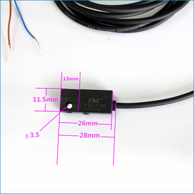 12V 2 Kabel Reed Electric Magnetic Switch Sensor Untuk Silinder
