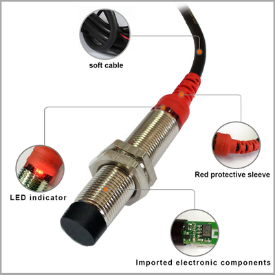 Sensor Kedekatan Induktif 12V 12mm Non-Flushed 3 Wire Metal Detector
