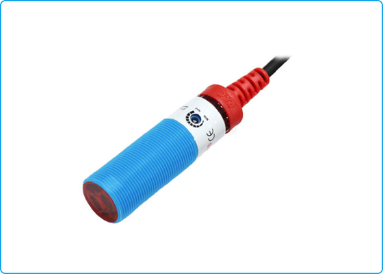 100mm Sensing Adjustable kabel inframerah Sensor Fotolistrik Silinder OEM / ODM